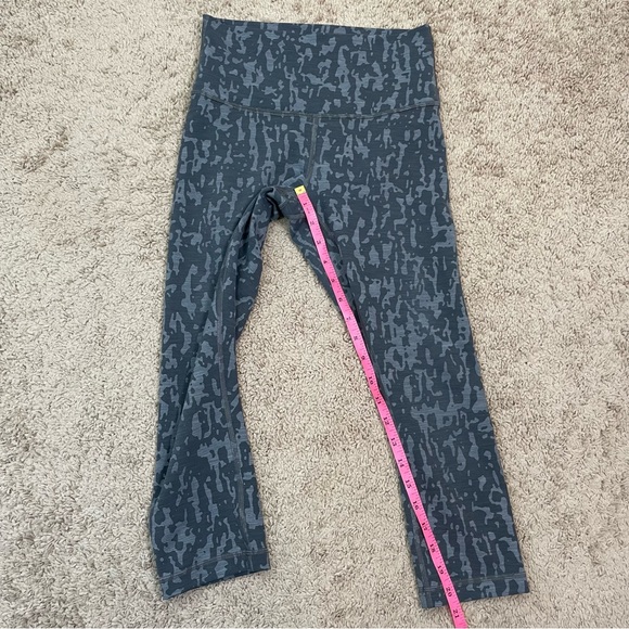 Lululemon Wunder Train High-Rise Crop 21" Print Gray Legging Size 6, W6BF5S - Picture 13 of 14